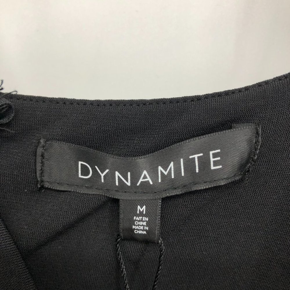 NWT Dynamite Black midi corset detail cami dress Medium - Picture 6 of 14